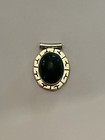 Vintage Mexico TC-140 Sterling Silver 925 Green Malachite Oval Pendant — photo 10
