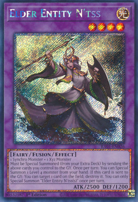 1X NM Elder Entity N'tss - RA01-EN026 - Platinum Secret Rare 1st Edition