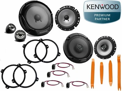 Kenwood für BMW E46 3er Lautsprecher Komplett Set Tür vorn hinten + Ausbau Hebel