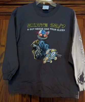 Chump Skateboard XL 18 T Shirt Top Boys Girls Unisex Long Sleeve