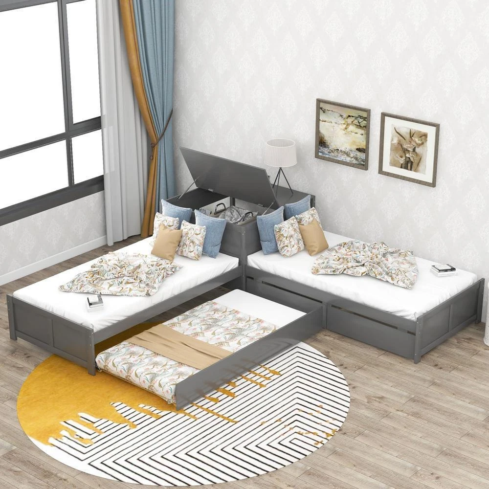 L shaped platform beds outlet