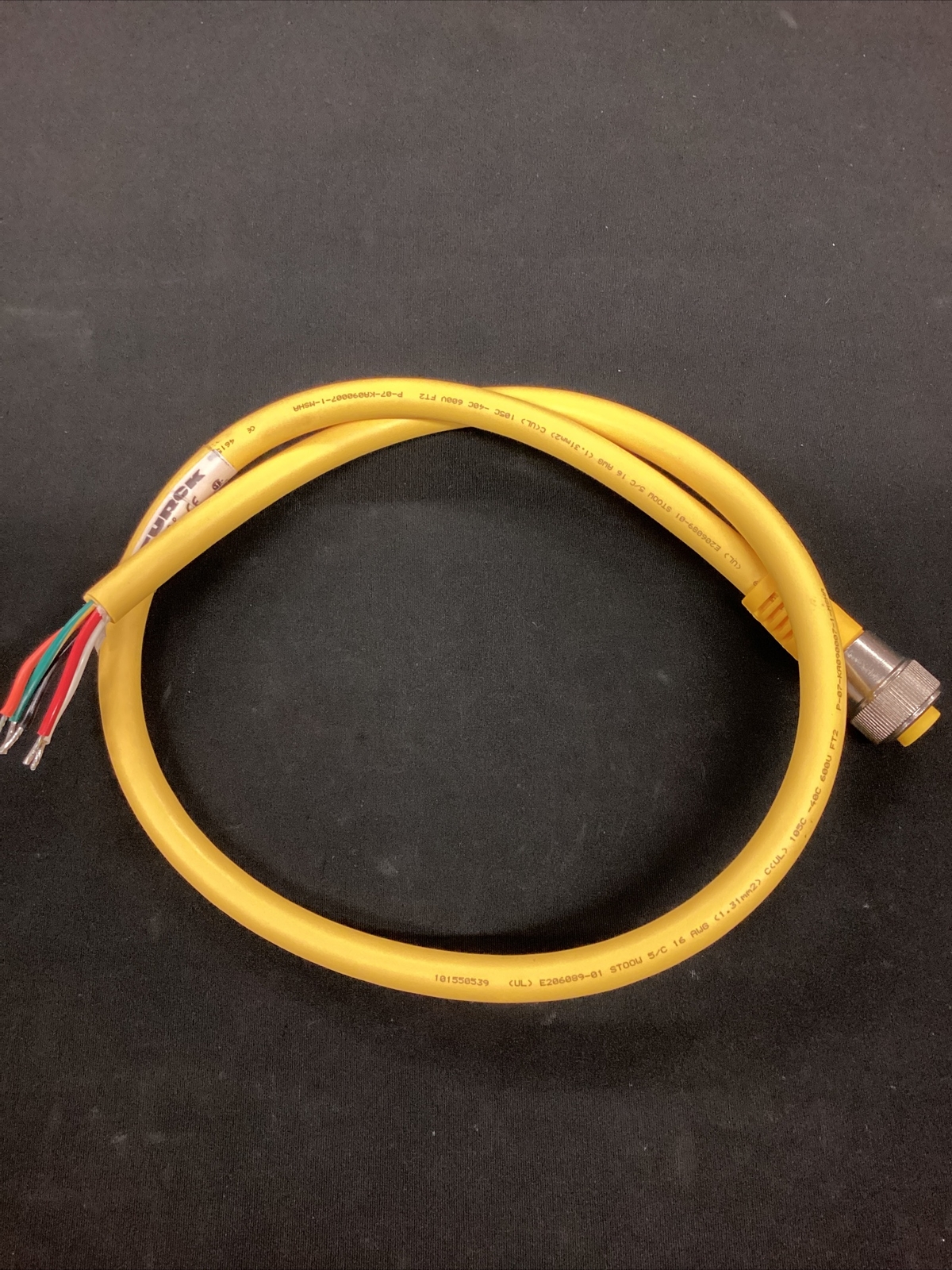Turck Single Ended Female 36 Cordset RKM 56-1M