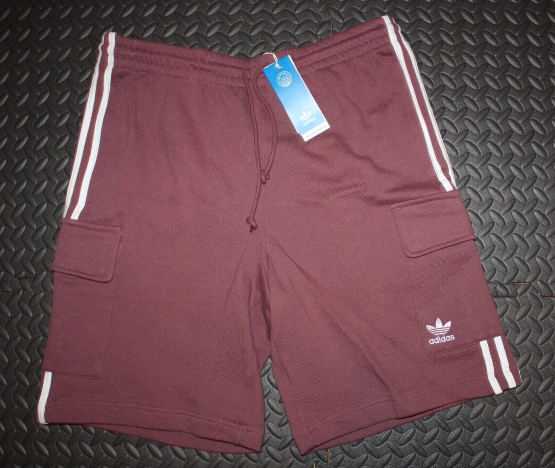 NEW MENS ADIDAS ORIGINALS 3 STRIPES CARGO TREFOIL SHORTS
