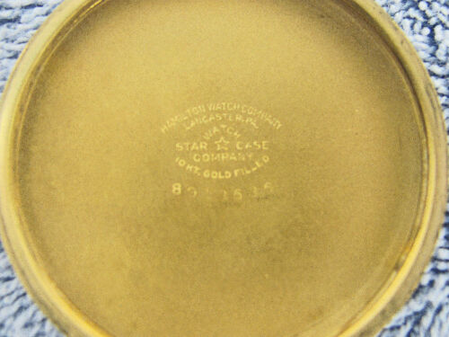 Hamilton 992B Railroad Special 21 Jewel Pocket Watch 10k Gold (G6 to G7 Grade) - Picture 4 of 4
