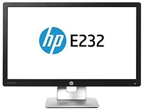 HP EliteDisplay E232 Widescreen 23" Full HD Monitor 1920x1080 HDMI C-Ware Macke - Bild 1 von 2