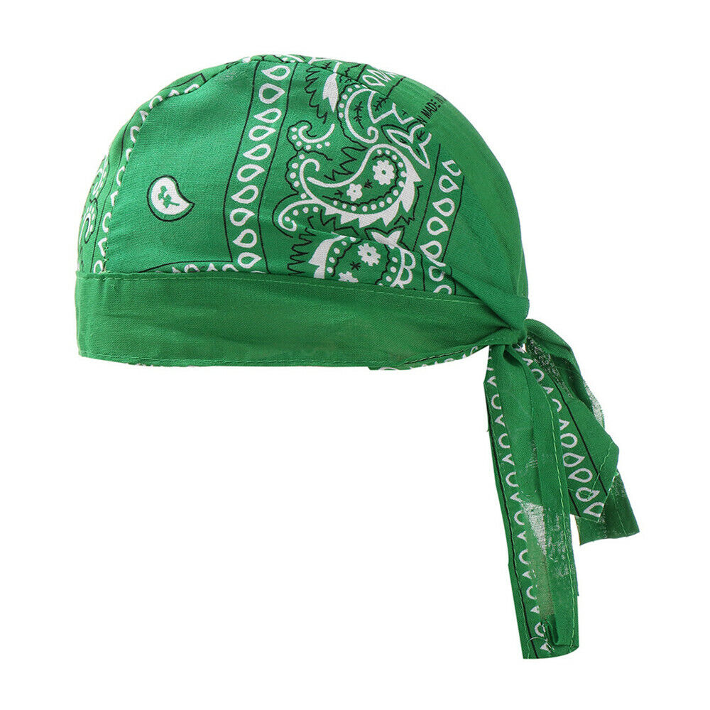 Durag Bandana Du Rag Man Girls Scarf Pirate Hat Head Rap Tie Down Band  Biker Cap