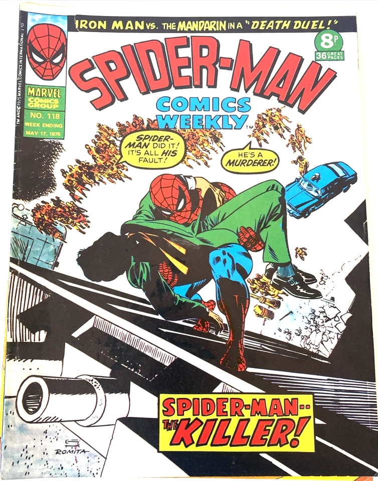 SPIDER-MAN WEEKLY. NUMBER'S 106 111 118 129 131 & 133. (6 VINTAGE 1975 MAGAZINE) - Image 4 of 4