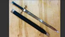 Medieval Cross-guard Longsword Sword Handmade Replica with Wrapped Wooden Scabba