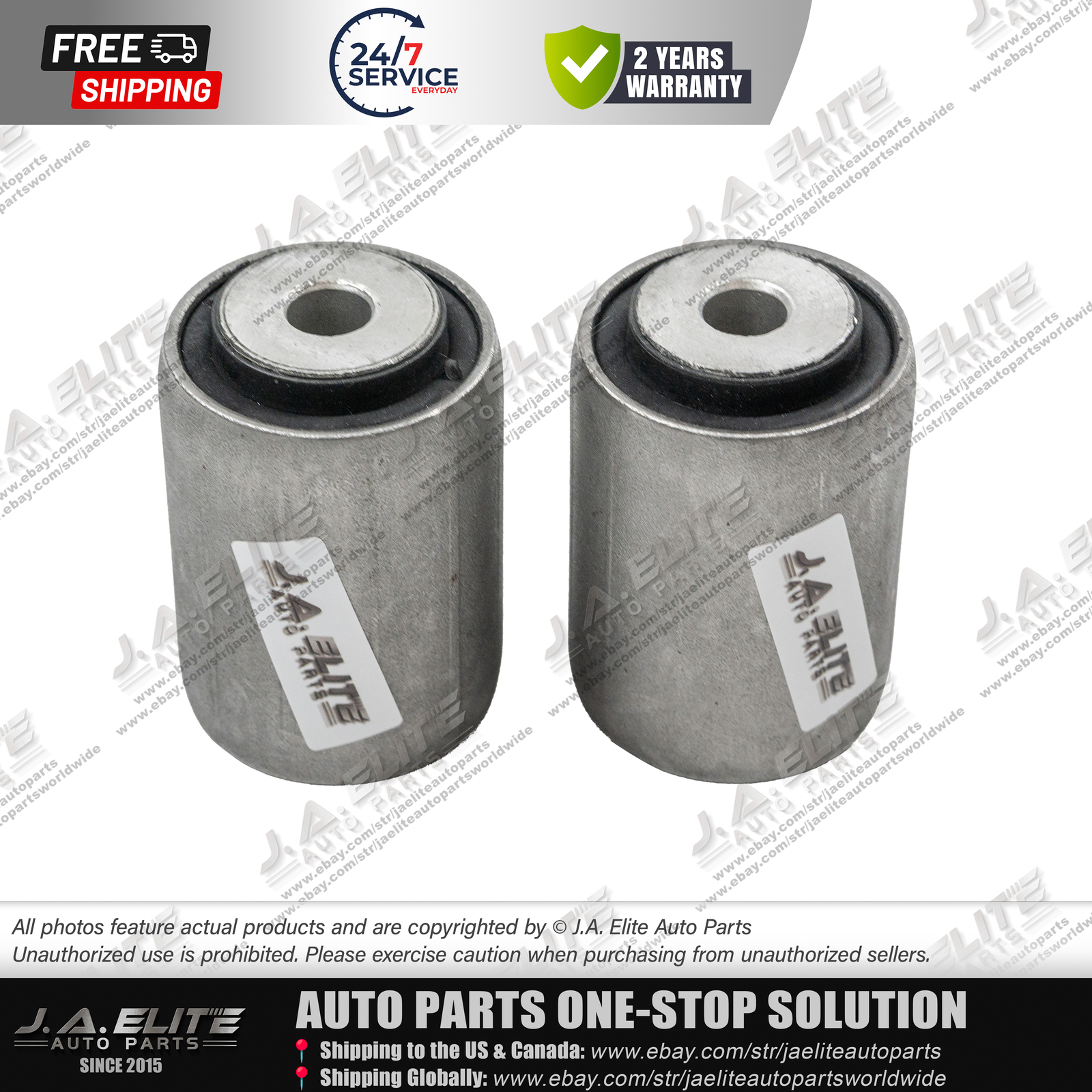 2pcs Rear Side Lower Control Arm Bushing fit Maserati Levante, 670106331/34