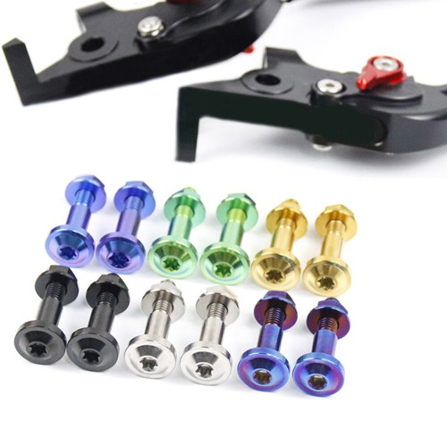 Universal brake handle tie rod Fixed 2 pcs Titanium screw Bolts M6 step 8 turn 6 - Picture 4 of 26