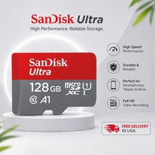 SanDisk 128GB micro SD SDXC Card 100MB/s Ultra 128G Class 10 UHS-1 A1