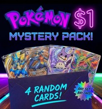 $1 Pokemon TCG Mystery Box - 4 Random Cards  ...