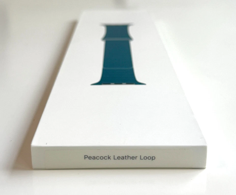 NUEVO Reloj Original Marca Apple Cuero Pavo Real Correa Ajuste Talla M 44 45 46 49mm Foto 3 de 4