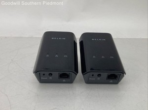 Set of 2 Belkin AV500 F5D4085 V1 Powerline Network Adapters - Untested