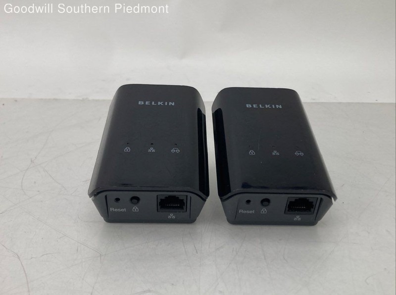 Set of 2 Belkin AV500 F5D4085 V1 Powerline Network Adapters - Untested