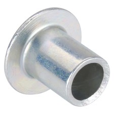 Zoro Select 1Hbt3 Semi-Tubular Rivet, Oval Head, 1/4 In Dia., 5/16 In L, Steel,