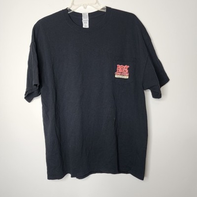 Gildan Dirty Dicks Crab House T-Shirt Mens 2XL Black Excellent OBX Graphic