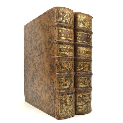 [Agronomie XVIIIe] LA NOUVELLE MAISON RUSTIQUE 1740 Louis Liger GRAVURES 2 Vol.
