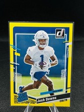 2023 Panini Donruss - Rated Rookie Josh Downs #345 Press Proof Yellow (RC) Colts