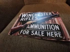 Winchester Rifles Ammunition Vintage Style Metal Sign