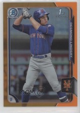 2015 Bowman Draft Chrome Orange Refractor 10/25 Desmond Lindsay #45