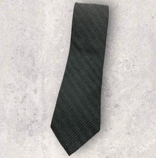 KRIZIA Men's Wool Blend Tie ITALY LUXURY Gray Striped W:3.5" EUC
