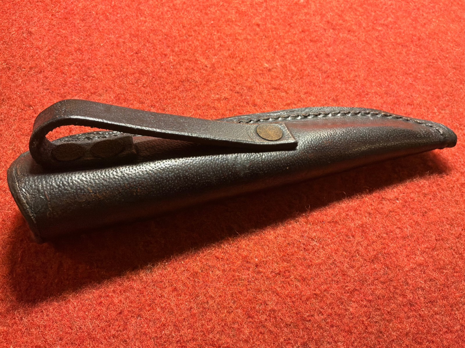 Retro Condor Vintage Marttiini Condor Black Leather Knife Sheath Finland Bushcraft ...