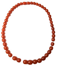 Graduated Set of Amber Beads, 30 grams   J-10