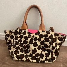 MUVEIL Leopard Floral Tote Bag
