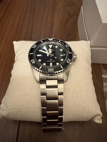 Seiko Prospex SBDJ063 Cal.V157 Plongeurs 200m Date Boîte Solaire Montre Hommes - Photo 2 sur 6