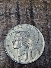 1979 Austria Osterreich 10 Schilling Coin Key Year Rare Collectible