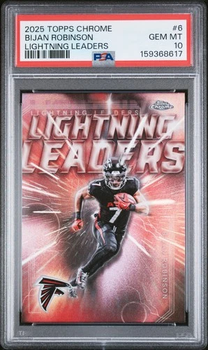 2025 Topps Chrome Bijan Robinson Base (PSA 10)