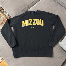 Vintage Nike Missouri Mizzou Tigers Sweatshirt Center Swoosh Blue Tag Large