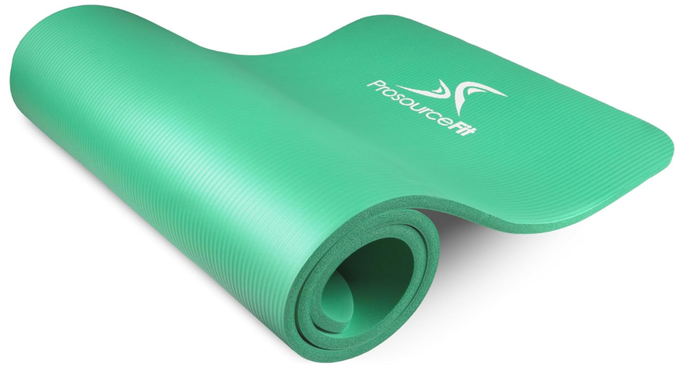 Non-Slip 1/4 Inch High-Density Foam Yoga Mat for Fitness Pilates Gym Camping