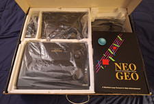 Original 1990's Neo Geo AES US Gold System Console + 9 
