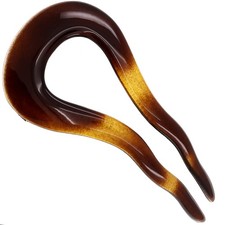 Paris CP2639 French Twist Stick Clip Pins, Tortoise Shell, Wavy Hair Pin U-Sh...