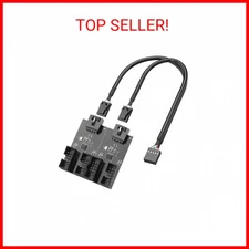 9pin internal USB 2.0 Header Splitter for pc motherboard Male 1 to 4 Female Exte