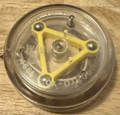 JUMBO Millennium 2000 Yoyo Clear - Lights Tested & Works Vintage