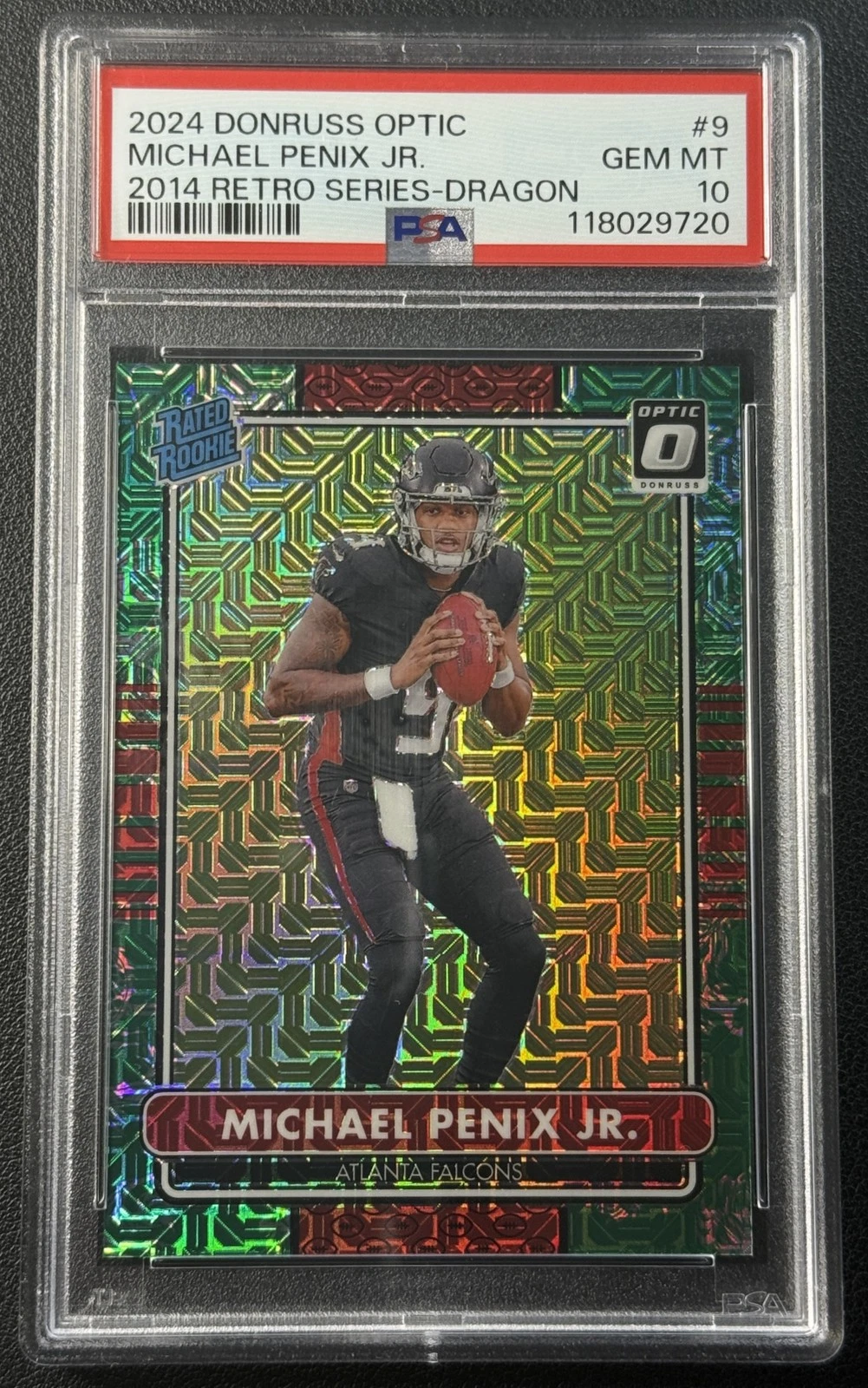 Michael Penix Panini Donruss Optic 2014 Retro Series #9 Dragon