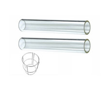 Hiland Two-Piece Glass Tube Replacement for Glass Tube Heaters