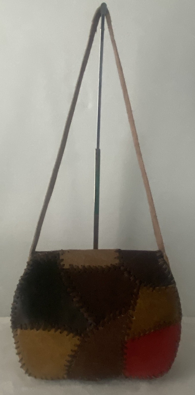 Artisan Genuine Leather Suede Patchwork Shoulder … - image 2