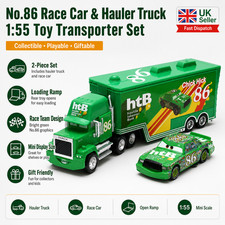 Disney Pixar Cars NO.86 Chick Hicks & Mack Truck Toy Car Loose Kids Toy New
