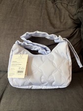 LoveShackFancy x Target Yoobi Quilted Bow Shoulder Bag Lavender NWT Breezy Blue