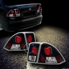 For 01-05 Honda Civic 4 Door Sedan Jdm Blk Clear Sport Altezza Tail Lights Lamps For 01-05 Honda Civic 4 Door Sedan Jdm Blk Clear Sport Altezza Tail Lights Lamps