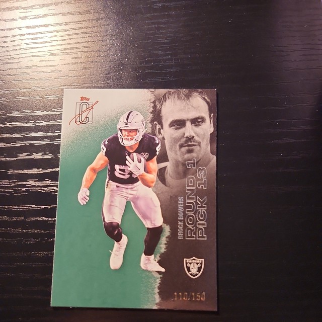 2025 Topps Signature Class Brock Bowers #34 Green /150 Raiders