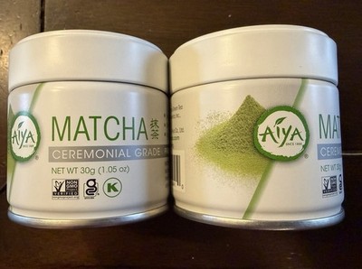 Aiya Tea Ceremonial Grade Matcha Green Tea 30gr (2 - TWO PACKS)