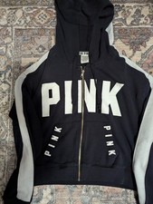 PINK Victoria s Secret Full Zip Hooded Hoodie M