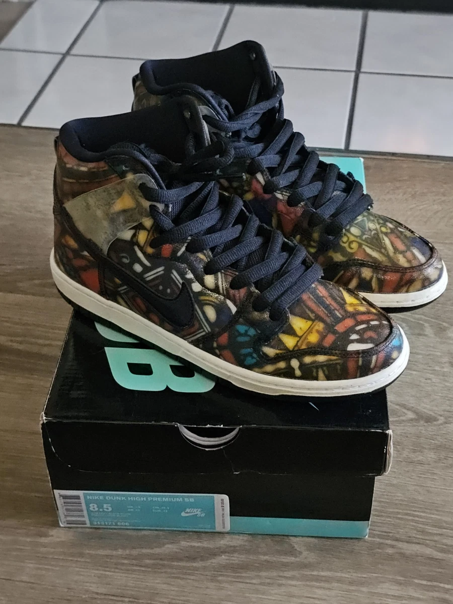 Nike Concepts x SB Dunk Special Box High Stained Glass | eBay
