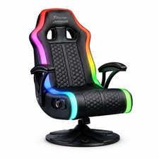X Rocker Adrenaline Gaming Chair RGB Lighting 2.1 Bluetooth Audio Used