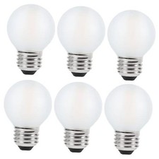 Globe Light Bulbs 40 Watt Equivalent, E26 LED Bulb 4W Dimmable Warm Frosted